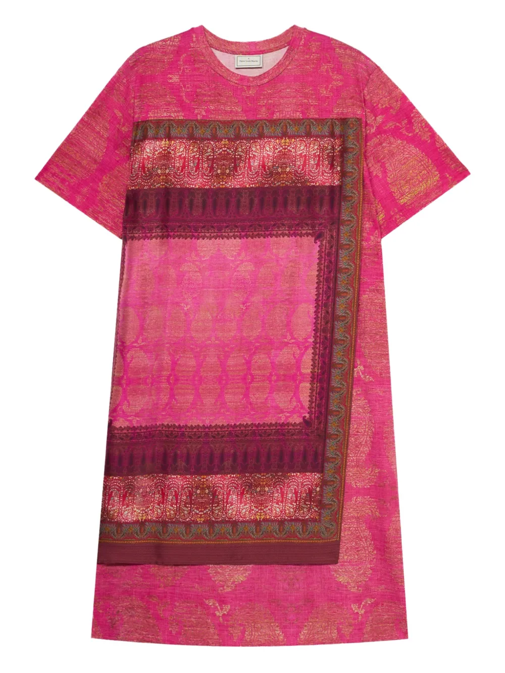 Pierre-Louis Mascia T-shirtjurk met paisley-print Roze