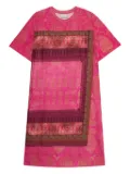 Pierre-Louis Mascia paisley-print T-shirt dress - Pink