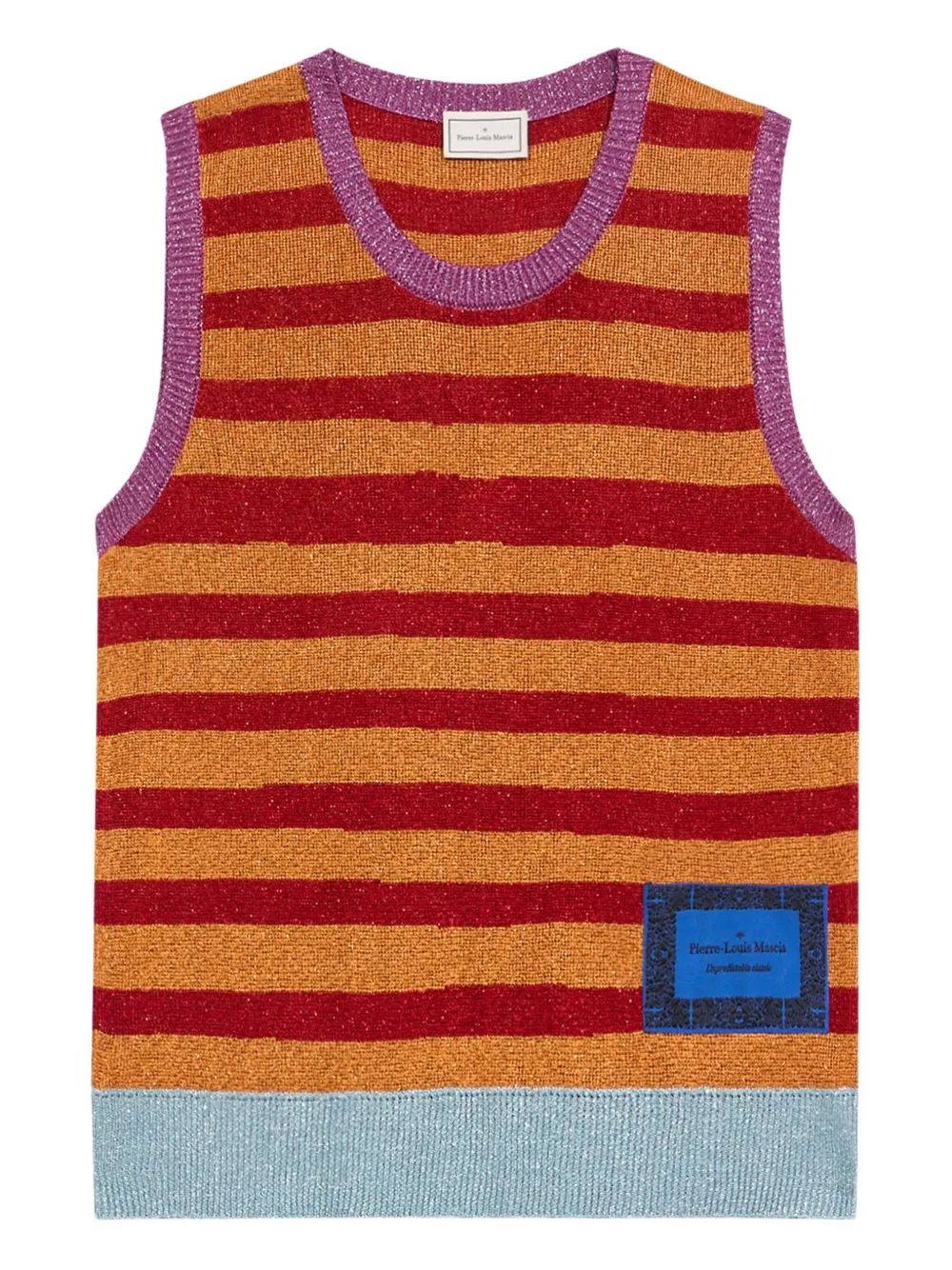 Pierre-Louis Mascia Tricot gilet Oranje