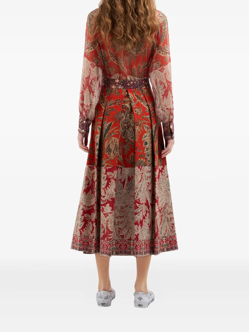 Pierre-Louis Mascia Salato katoenen rok met bloemenprint Rood