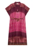 Pierre-Louis Mascia Aloe paisley-print belted maxi dress - Pink