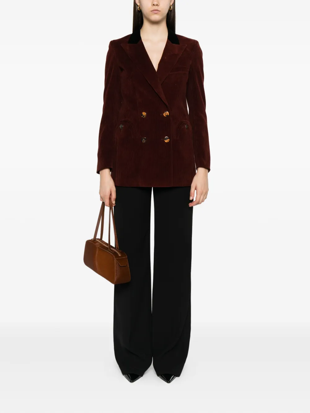 Blazé Milano corduroy double-breasted jacket | Blazers | Image 2