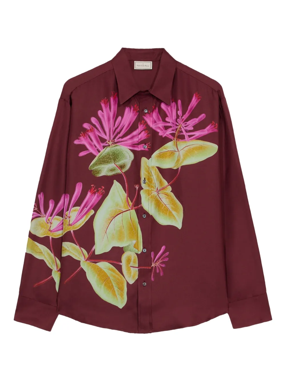Pierre-Louis Mascia Shirt met bloe print Rood