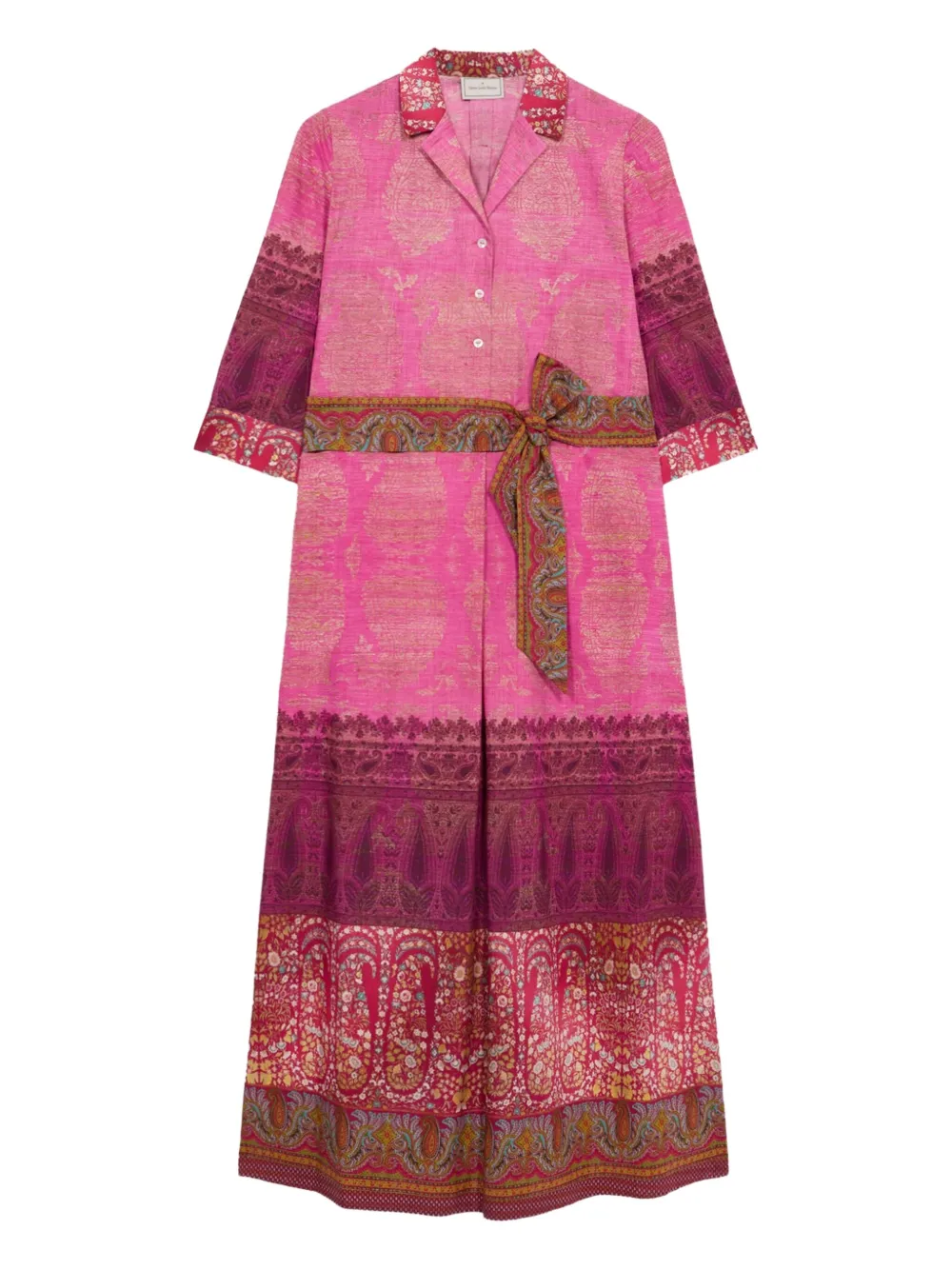 Pierre-Louis Mascia Diomedes blousejurk met ceintuur Roze
