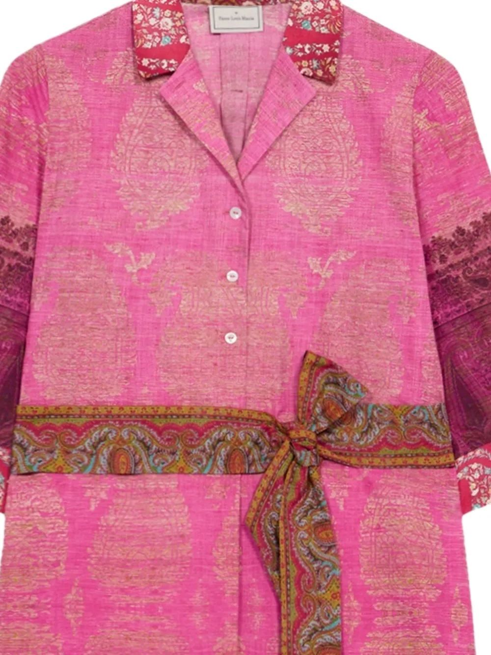 Pierre-Louis Mascia Diomedes blousejurk met ceintuur Roze