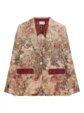 Pierre-Louis Mascia floral-print blazer - Neutrals