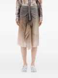 Pierre-Louis Mascia Adastrgum draped silk-blend skirt - Neutrals