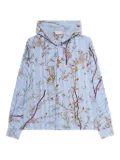 Pierre-Louis Mascia floral-print hooded shirt - Blue
