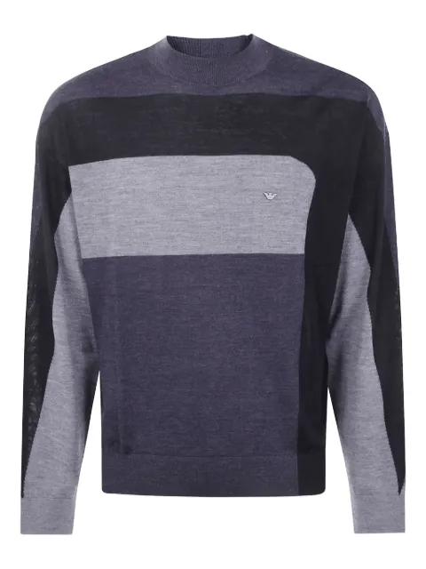 Emporio Armani Pullover mit Blockeinsatz