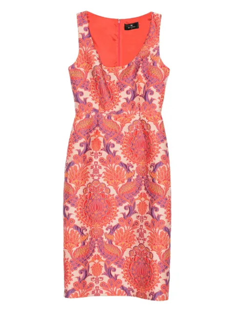 ETRO Ärmelloses Kleid aus Blumenbrokat