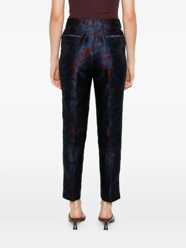 【Etro】プリントストレートパンツ ETRO フローラル ストレートパンツ | ブラック | FARFETCH JP