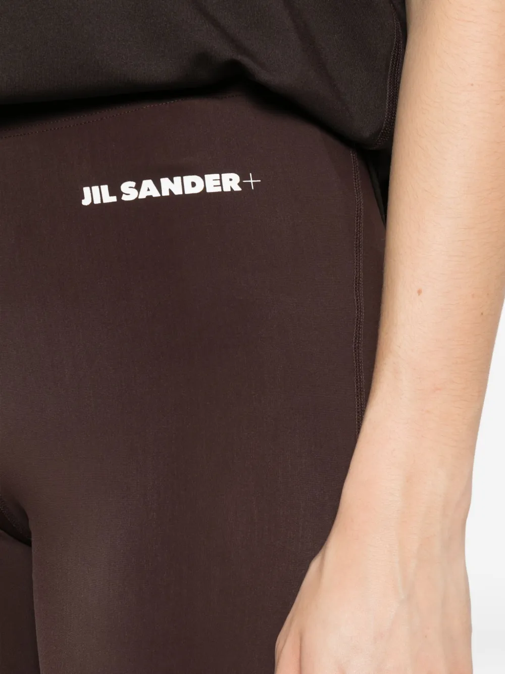 JIL SANDER+ Legging verfraaid met logo Bruin