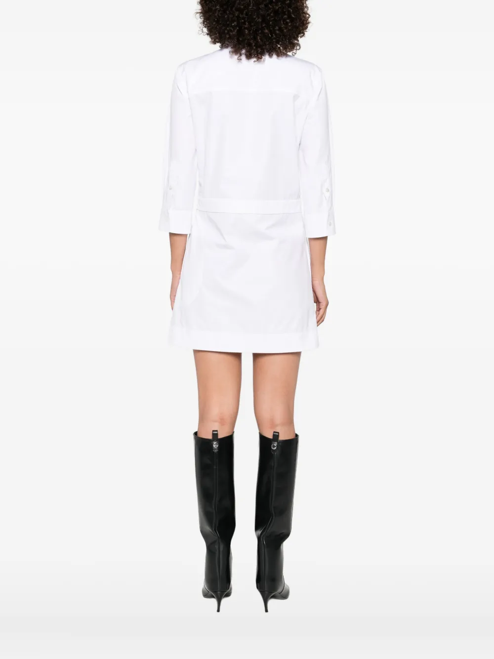 Gucci lace-up cotton dress Wit