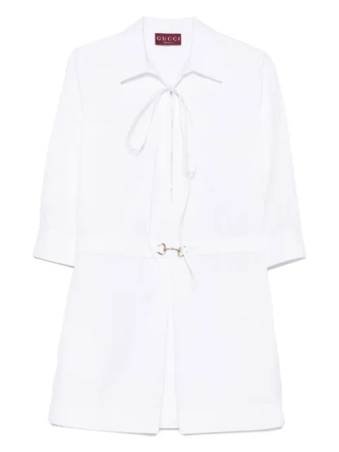 Gucci lace-up cotton dress