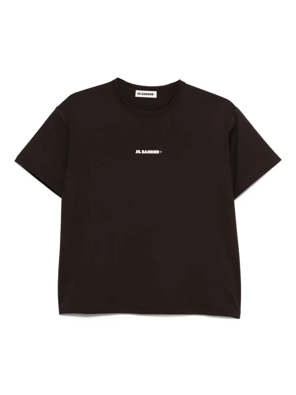 JIL SANDER+ T-shirt met logo-applicatie Bruin