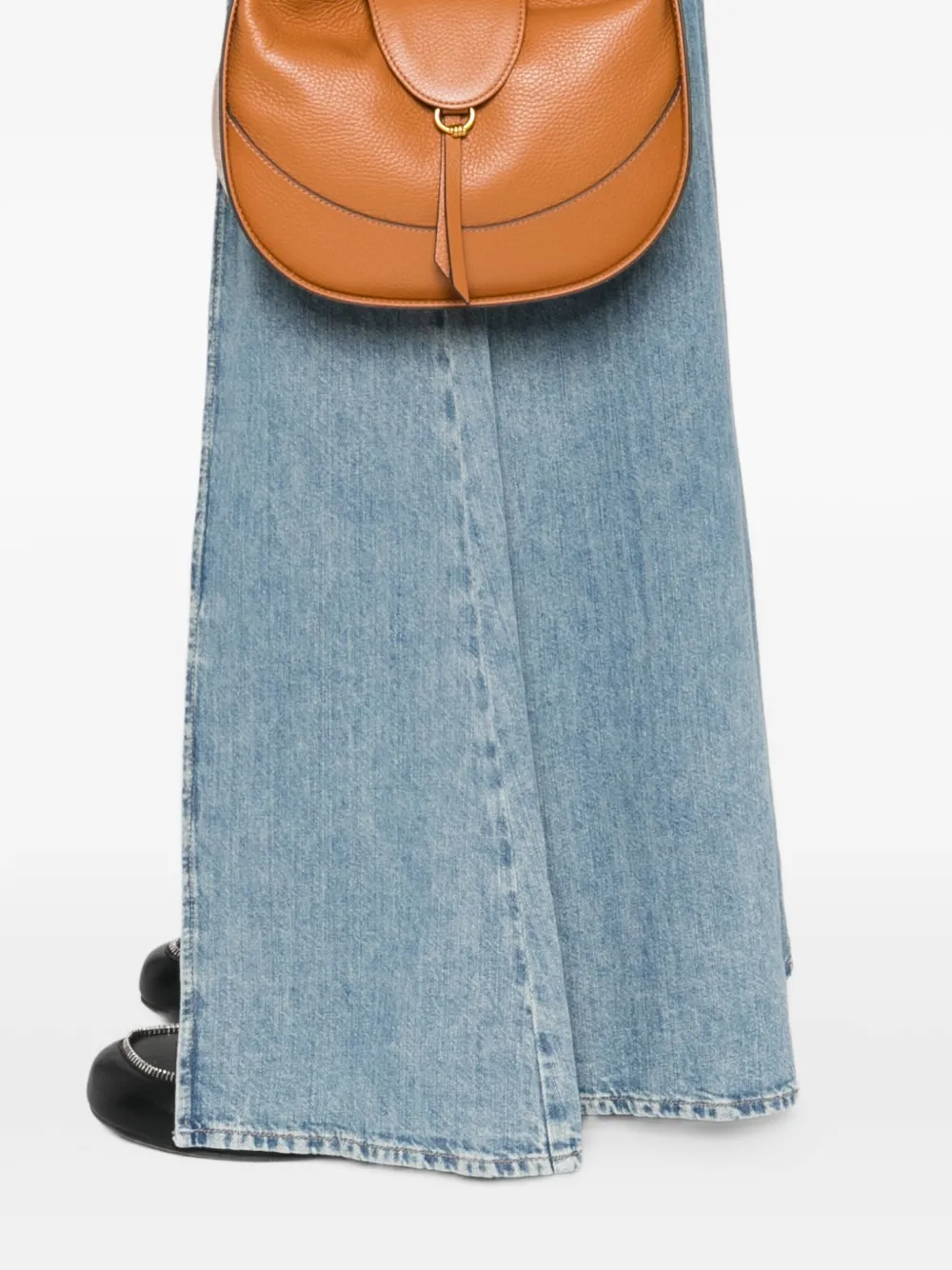 GIANNI CHIARINI Edith leren shopper Bruin