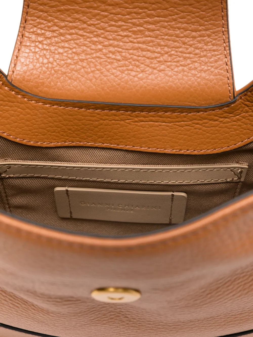 GIANNI CHIARINI Edith leren shopper Bruin