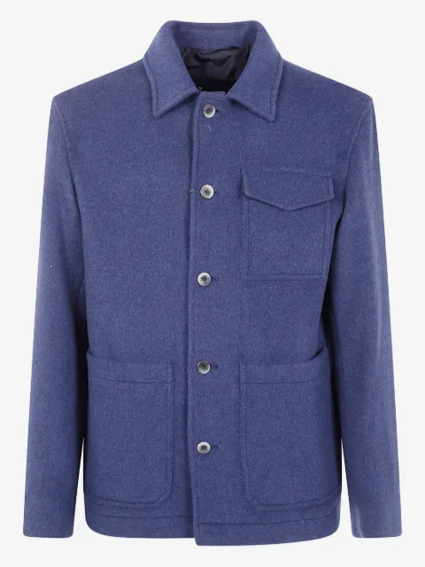 Herno patch-pocket shirt jacket