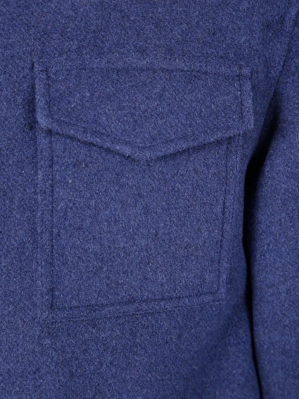 Herno Shirtjack met opgestikte zak Blauw