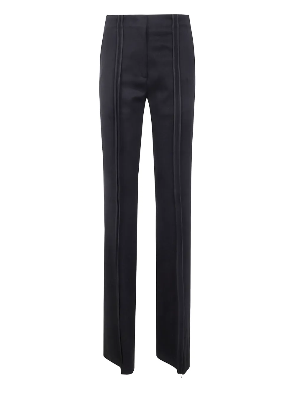 The Attico Gestreepte broek Zwart