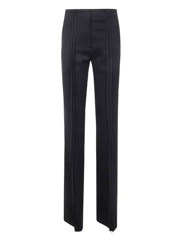 The Attico Striped Trousers in Black