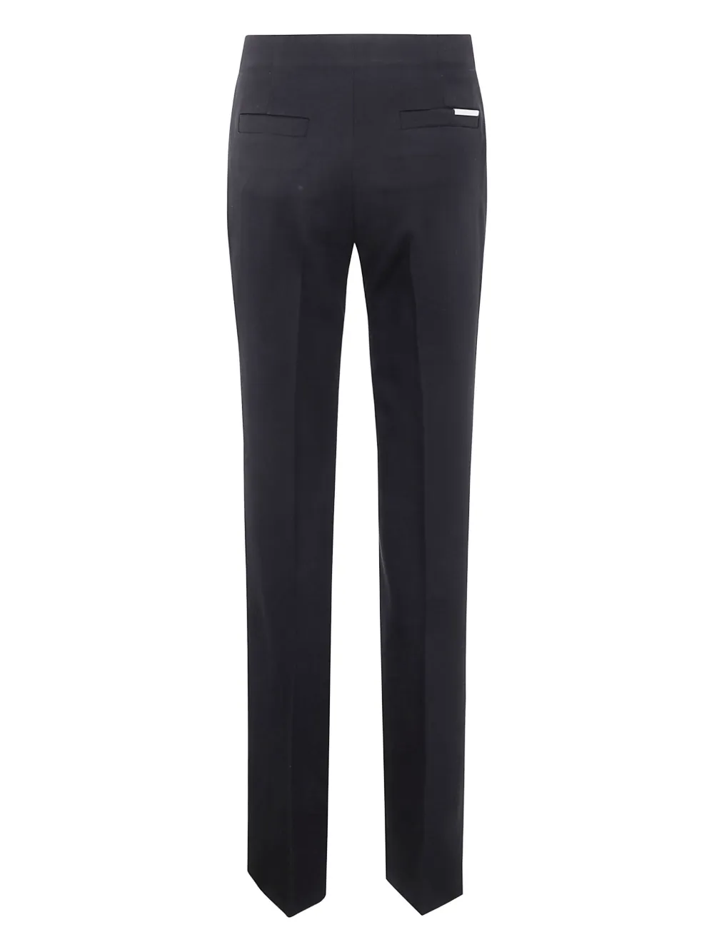 The Attico Gestreepte broek Zwart