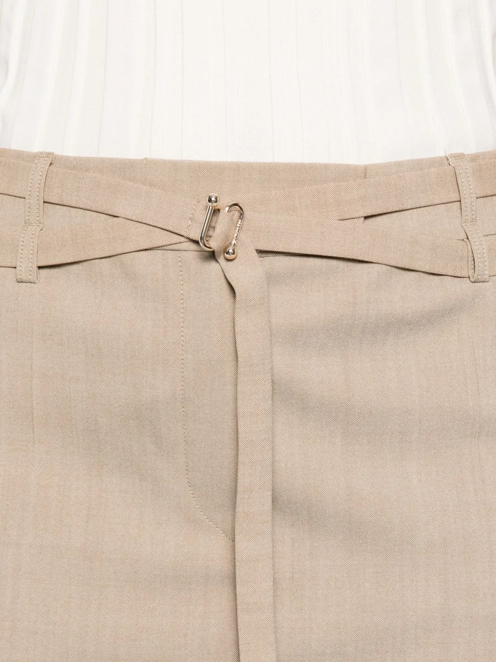Sportmax Mini-rok van wolmix Beige