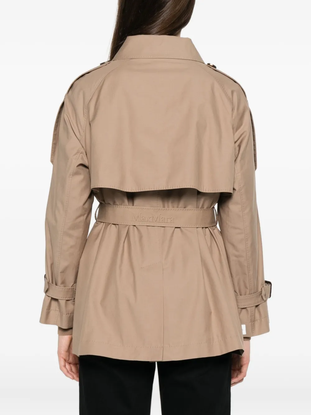 Max Mara belted double-breasted coat Beige