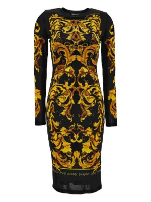 Versace Jeans Couture クロスネック ドレス | ブラック | FARFETCH JP