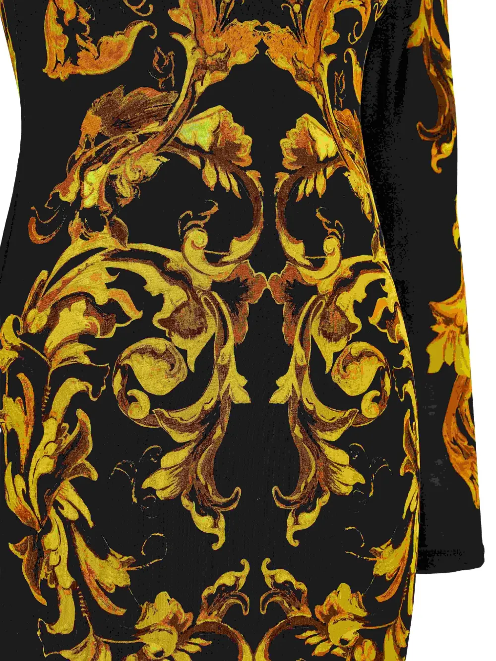 Versace Jeans Couture Jurk met barokprint Zwart