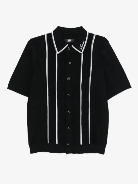 AMIRI camisa tejida con panel a rayas