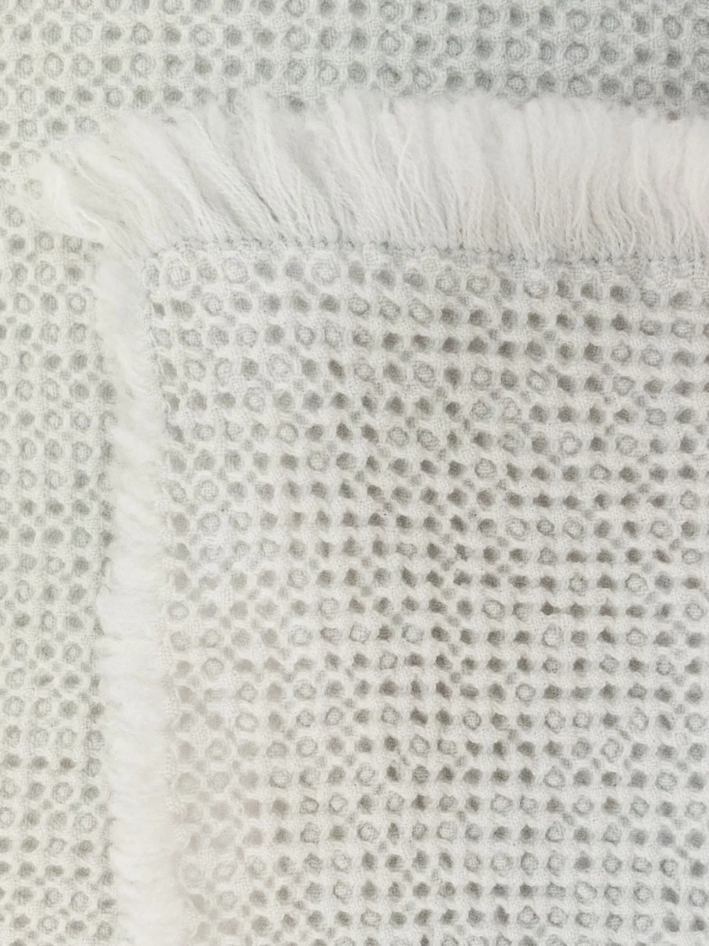 Society Limonta honeycomb-weave throw - Wit