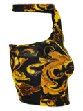 Versace Jeans Couture baroque-print halterneck top - Black