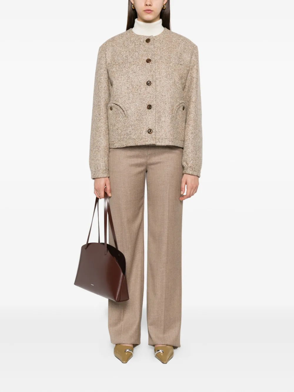 Max Mara side-pocket trousers Beige