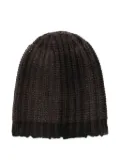 Avant Toi ribbed-knit beanie - Brown