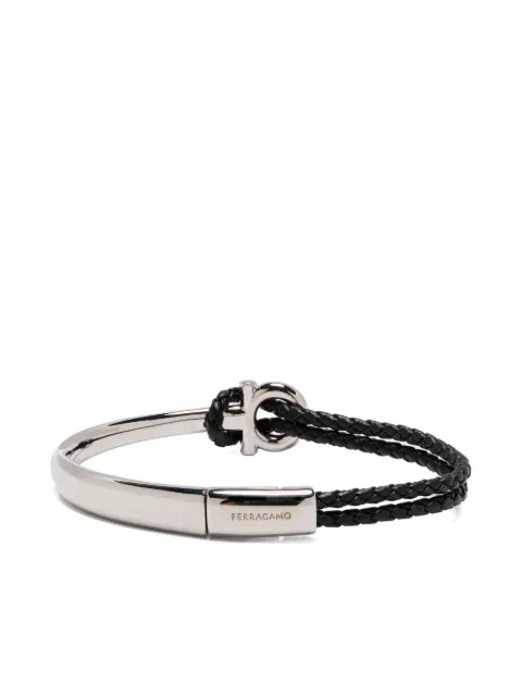 Ferragamo braided-leather bracelet