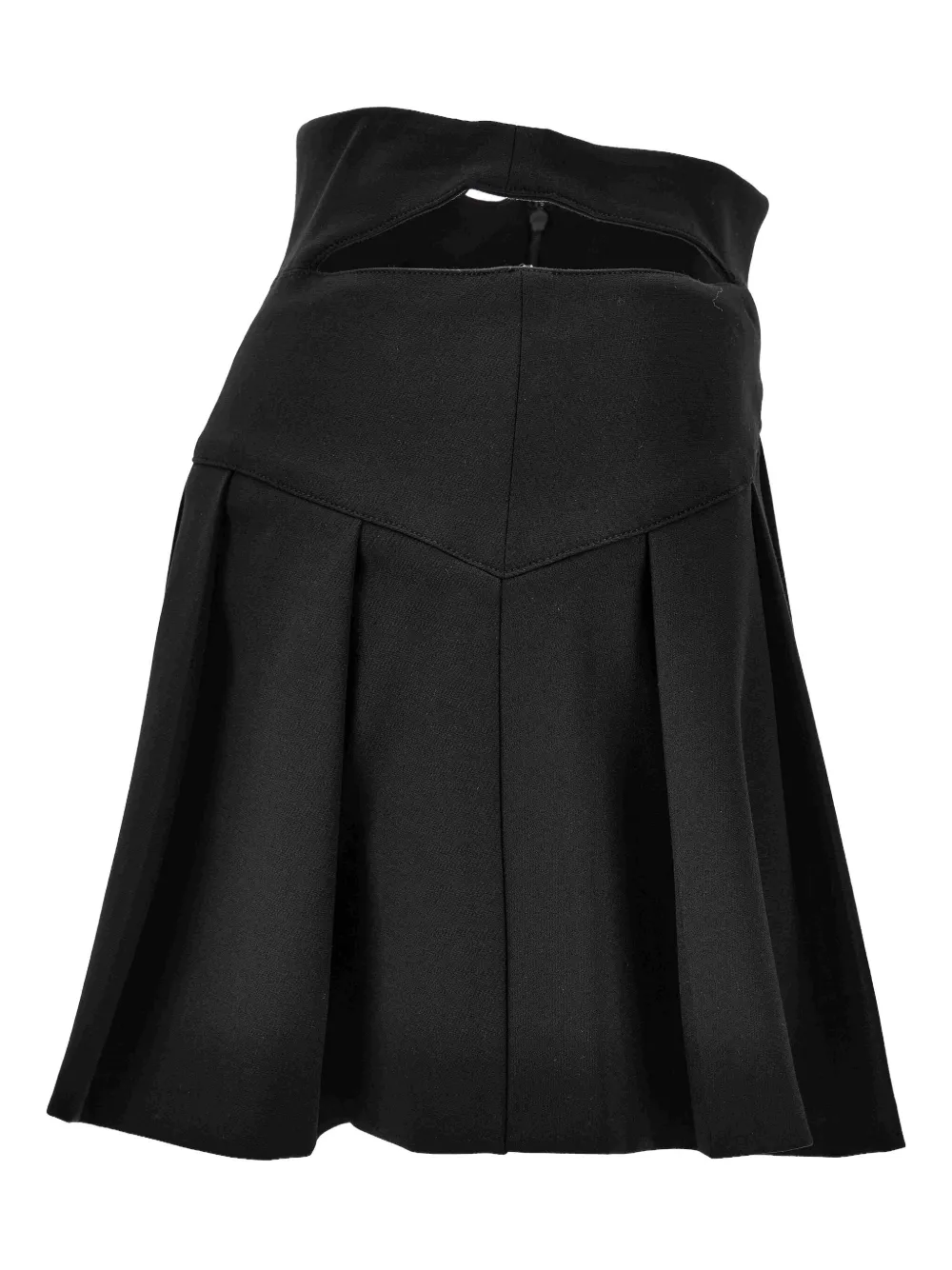 Versace Jeans Couture pleated buckle-fastening skirt Zwart