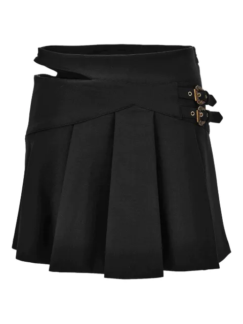 Versace Jeans Couture pleated buckle-fastening skirt
