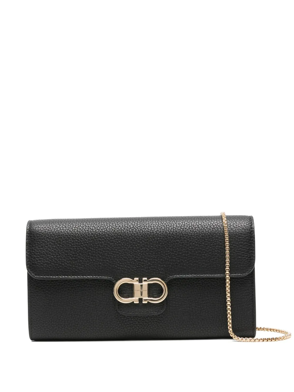 Ferragamo Gancini portemonnee Zwart