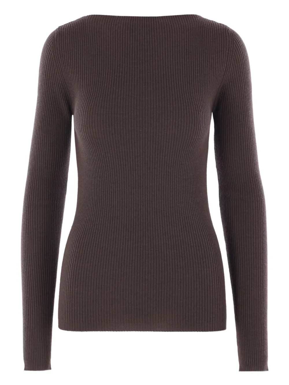 Rick Owens ribbed open-back top Grijs