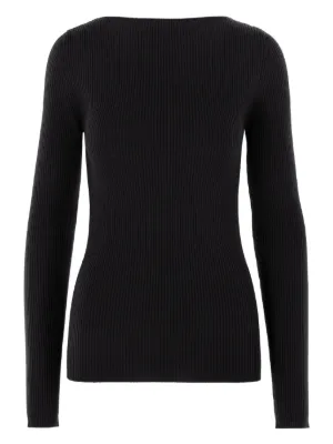 Alexander McQueen リブニット トップ | ブラック | FARFETCH JP
