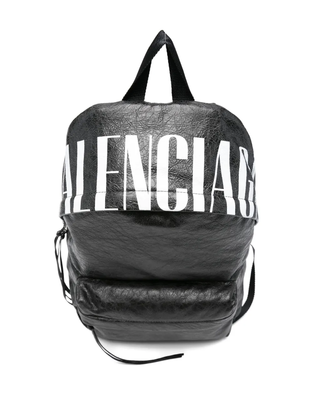 Balenciaga Leren rugzak met logodetail Zwart