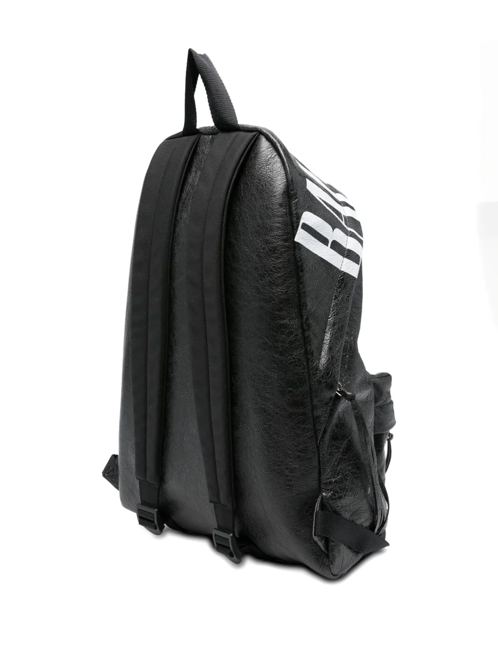 Balenciaga Leren rugzak met logodetail Zwart