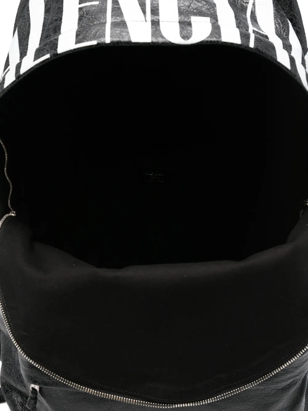 Balenciaga Leren rugzak met logodetail Zwart