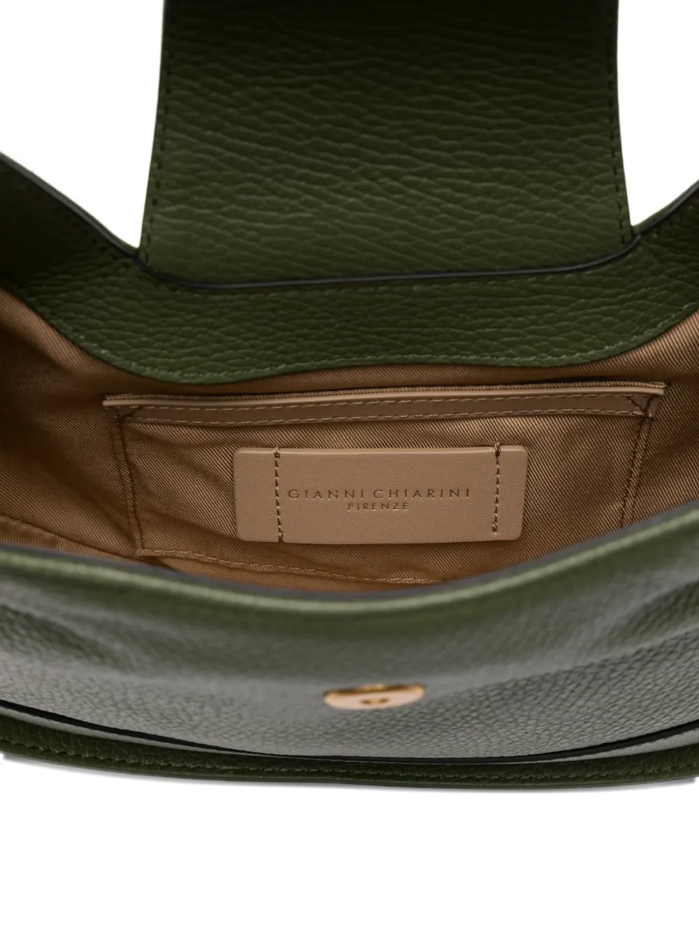 GIANNI CHIARINI Edith leren schoudertas Groen