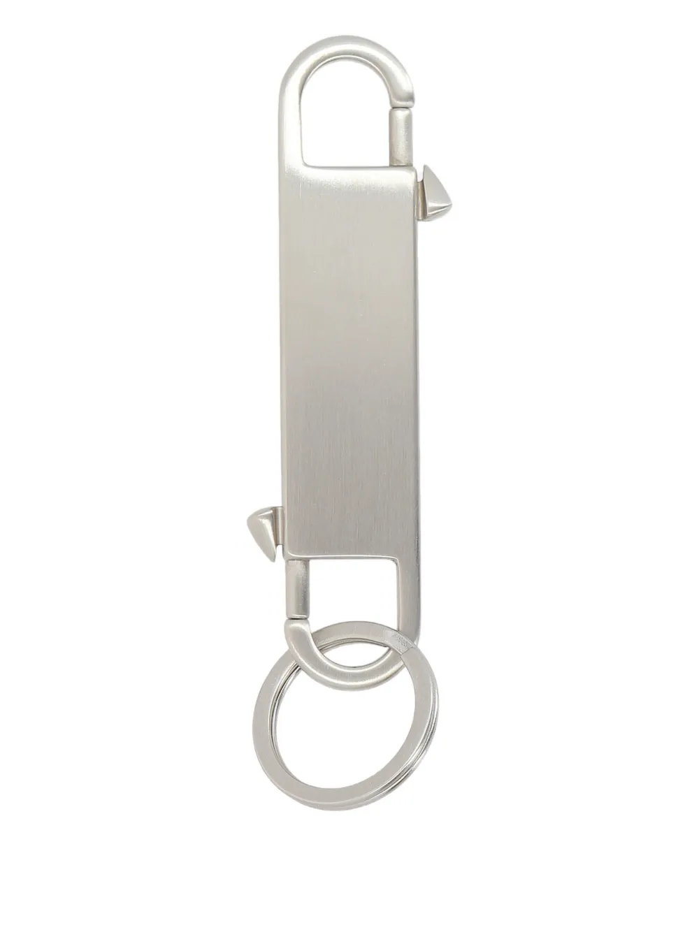 Rick Owens Gemini Keyring In Silver