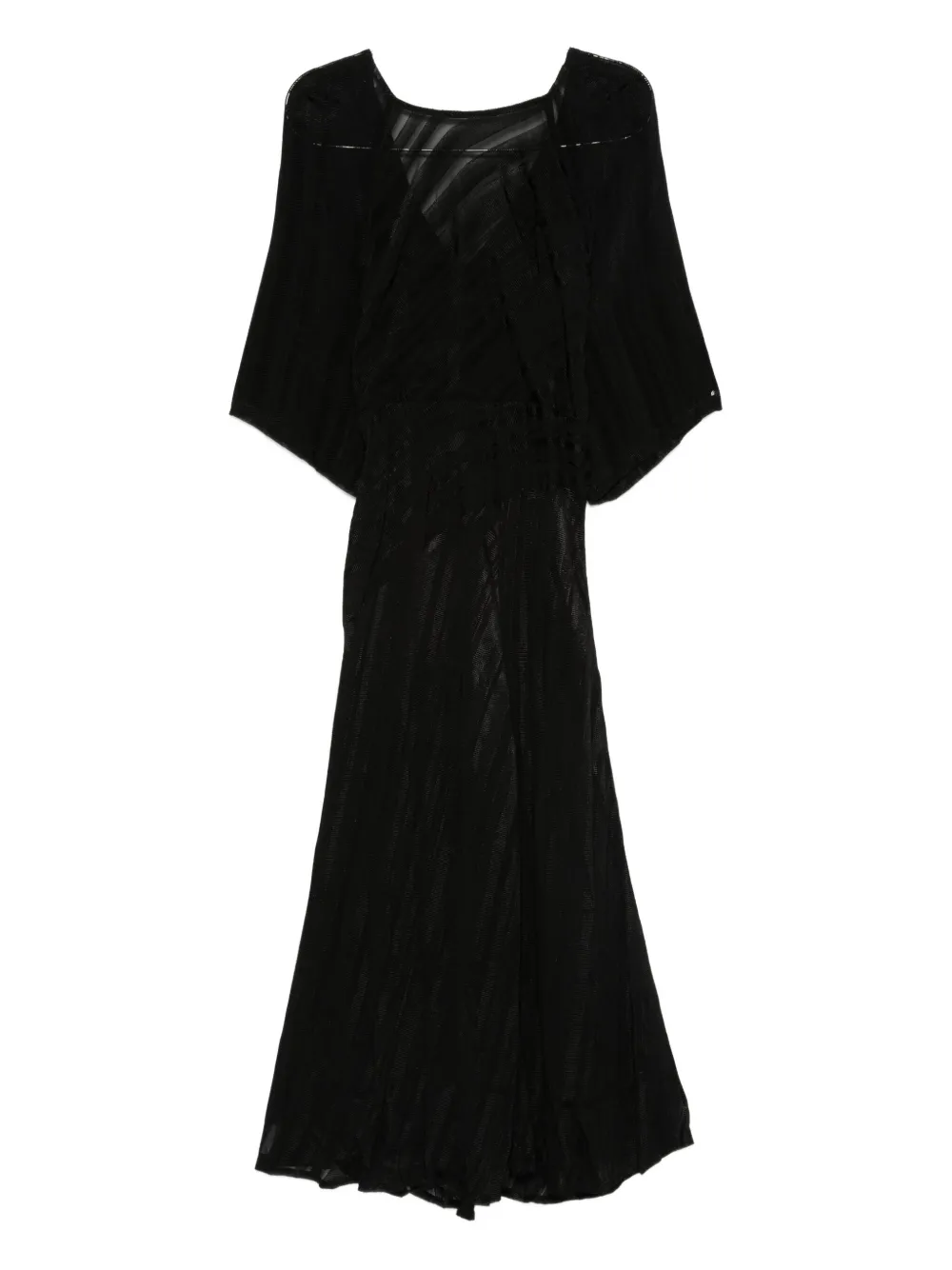 Ba&sh Sibony Pleated-panelled Dress In Black