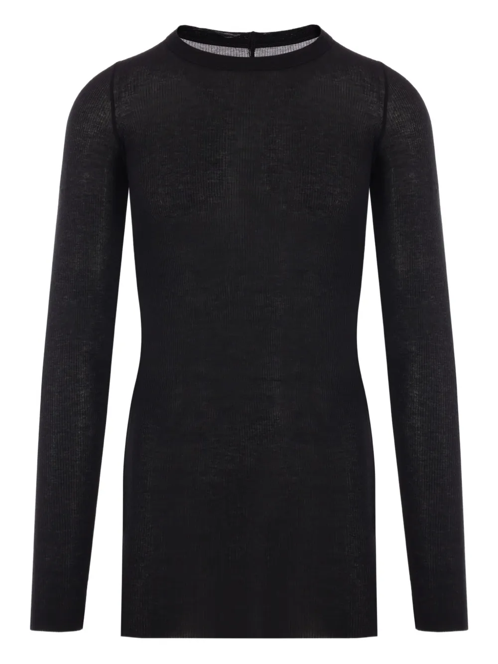 Rick Owens T-shirt met lange mouwen Zwart