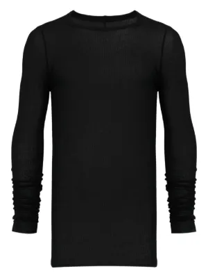 Helmut Lang logo-print long-sleeved T-shirt | Black | FARFETCH