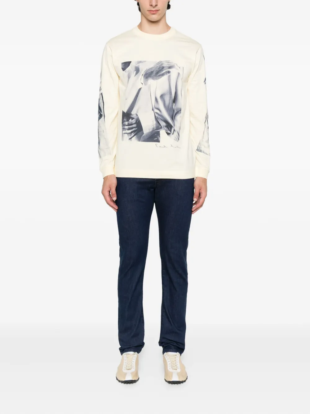 Jacob Cohën Jeans met geborduurd J-logo Blauw